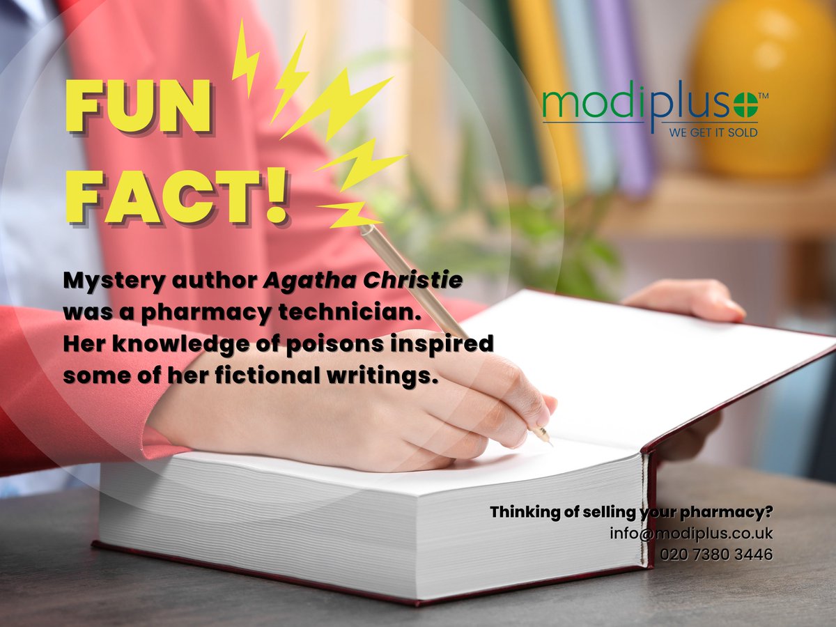 modiplus's tweet image. ⚕️ Friday Pharmacy Fun Fact!

📚 Her medical training and experiences during World War 1 provided her with first-hand knowledge of medicine and healthcare.

#Modiplus #WeGetItSold #CommunityPharmacy #pharmacy #pharmacist