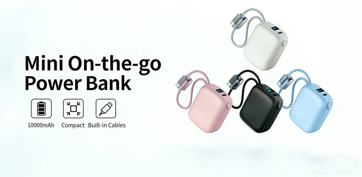 GoLetouch's tweet image. Charge anywhere, hassle-free! 🔋
Our 10000mAh on-the-go power bank comes with built-in USB-C and Lightning cables. Fast charging, compact design, and a handy lanyard make it perfect for daily use.
letouchdigital.com/on-the-go-powe…
#PowerBank #FastCharging #letouch