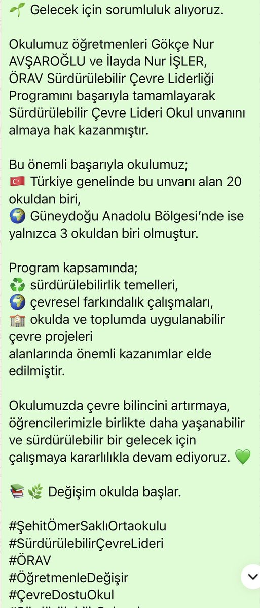 Gökçe ve İlayda öğretmenlerimi tebrik ediyorum ❤️