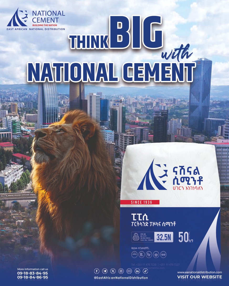 distributionea's tweet photo. With National Cement,
big ideas don’t remain ideas — they stand strong.

Vision alone is not enough.
For your dream to carry weight,
to withstand the test of time,
and to pass from one generation to the next,
it needs a foundation you can trust.

National Cement https://t.co/7JMSL1Iggu