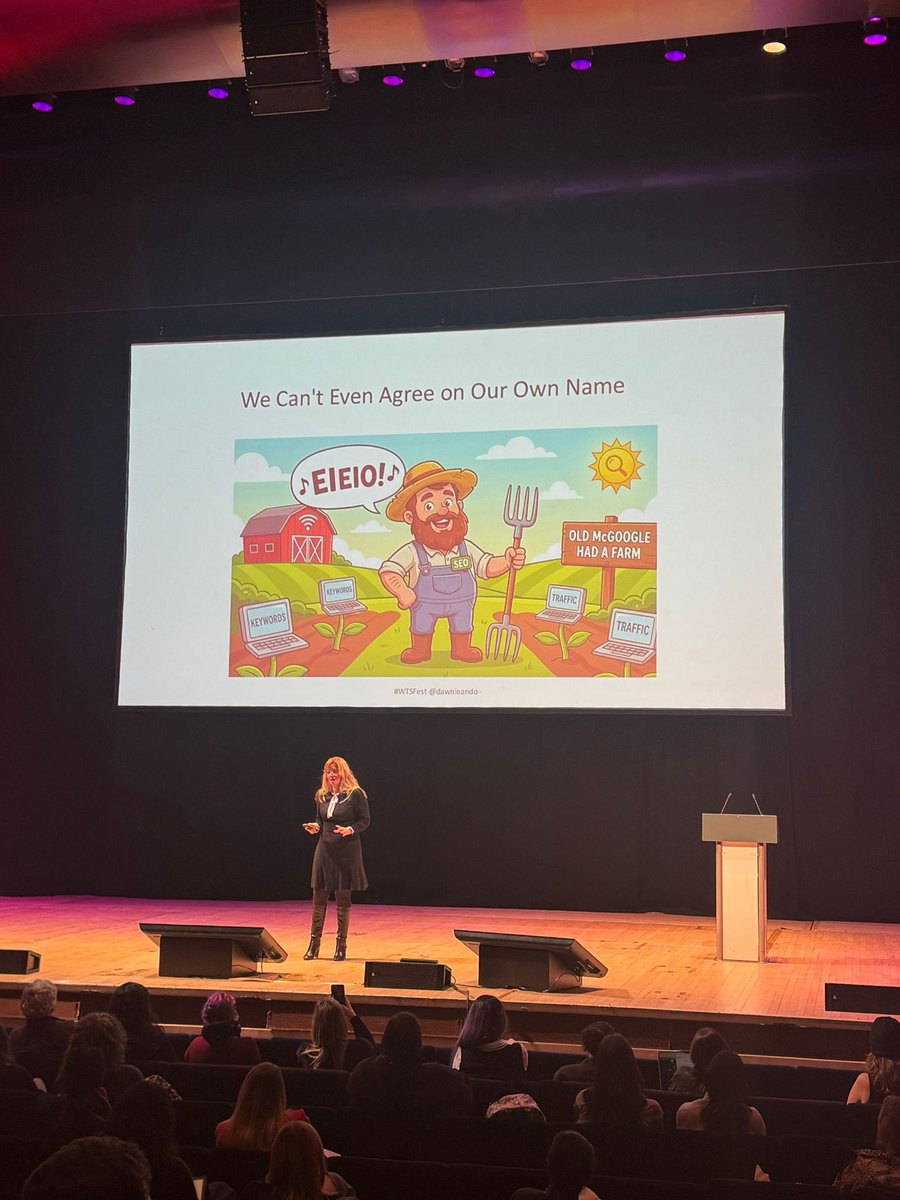 dawnieando's tweet photo. Such amazing vibes at #WTFest yesterday. It was my first Women in Technical SEO event and it most certainly won’t be my last. What an effervesent community. Such enthusiasm and energy. Great to present in the session with Aleyda Solís with excellent MC from Hannah Smith ❤️❤️❤️ https://t.co/CjbbX8ZPqj