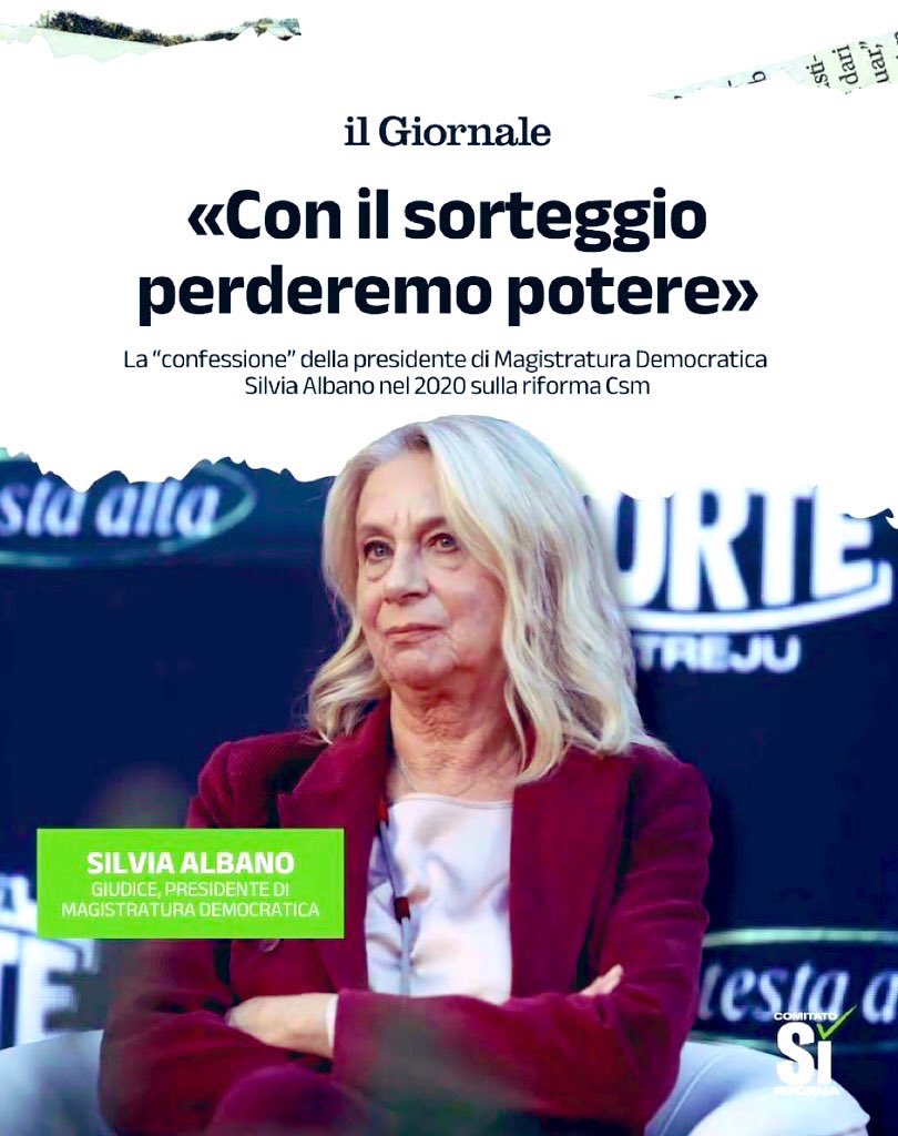 La “confessione”, come recita Il Giornale, del giudice Silvia #Albano, colei che ha svolto un ruolo chiave nel bloccare il trasferimento degli immigrati clandestini nei CPR in Albania (e che aveva criticato il Governo sui social), divenuta poi presidente di “Magistratura