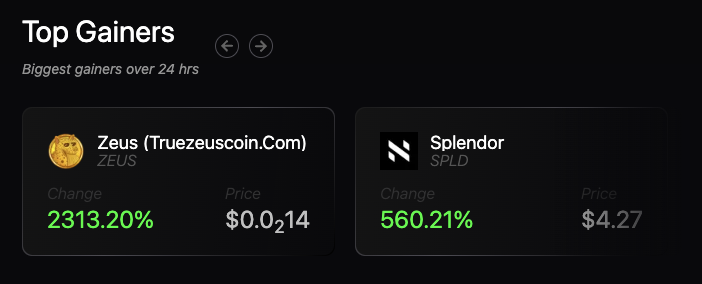 Imagine picking $ZEUS or $SPLD 

You go straight to number one and win $2,000 💰

NEVER stop clicking (especially when it's free) 🫵