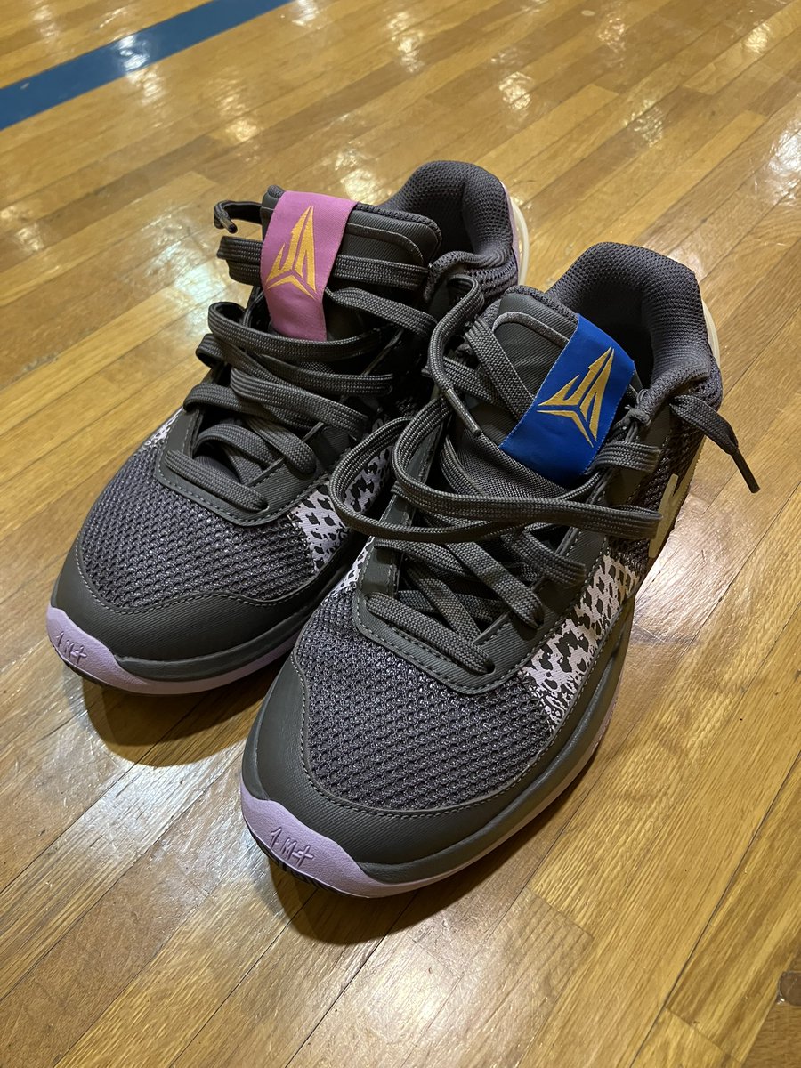BB5Shin's tweet photo. 本日は、私の"バッシュローテ"に従ってこの一足で🏀です😊
今日の東京はまさに"春"のような暖かさで身体も動かしやすい気候になってますが、土日は一転して再び"寒波"が到来する予報。
この"寒暖差"に体調を崩さないように気をつけないと、ですね😌
#Nike
#Ja1EP https://t.co/ZzDkP8fAFc