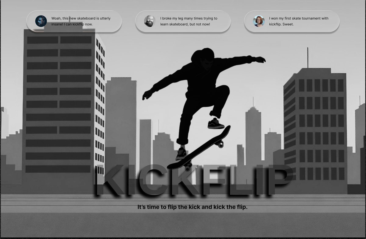 TeniayoC94071's tweet photo. Exploring texture and composition in UI embellishment 🛹

 @designcoursecom #30DaysOfUIUX

This is what im going for https://t.co/pEjFipLx90