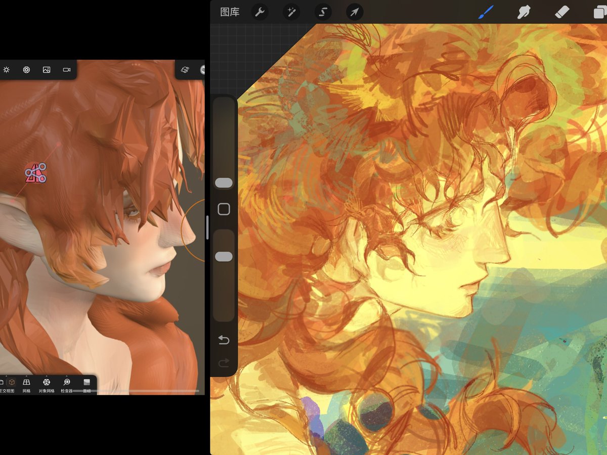 用上了之前建着玩的模型
#oc