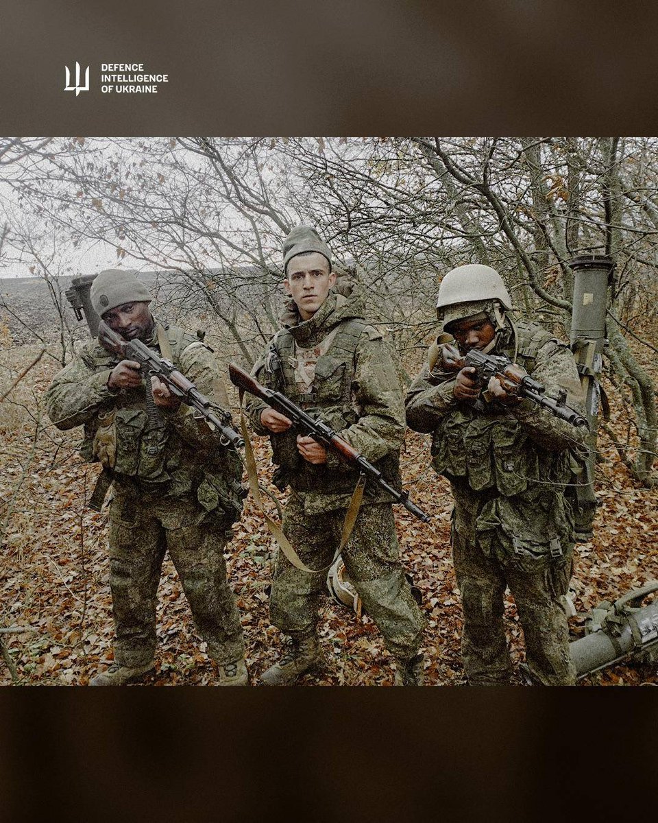 DI_Ukraine's tweet photo. ❗️DIU reports that the bodies of two more Kenyan citizens who were recruited by the aggressor state of russia to wage a criminal war against Ukraine have been found in the vicinity of the city of Lyman in the Donetsk region.

🔗: https://t.co/D2FFyEaFSU https://t.co/vh9ybkOU9T