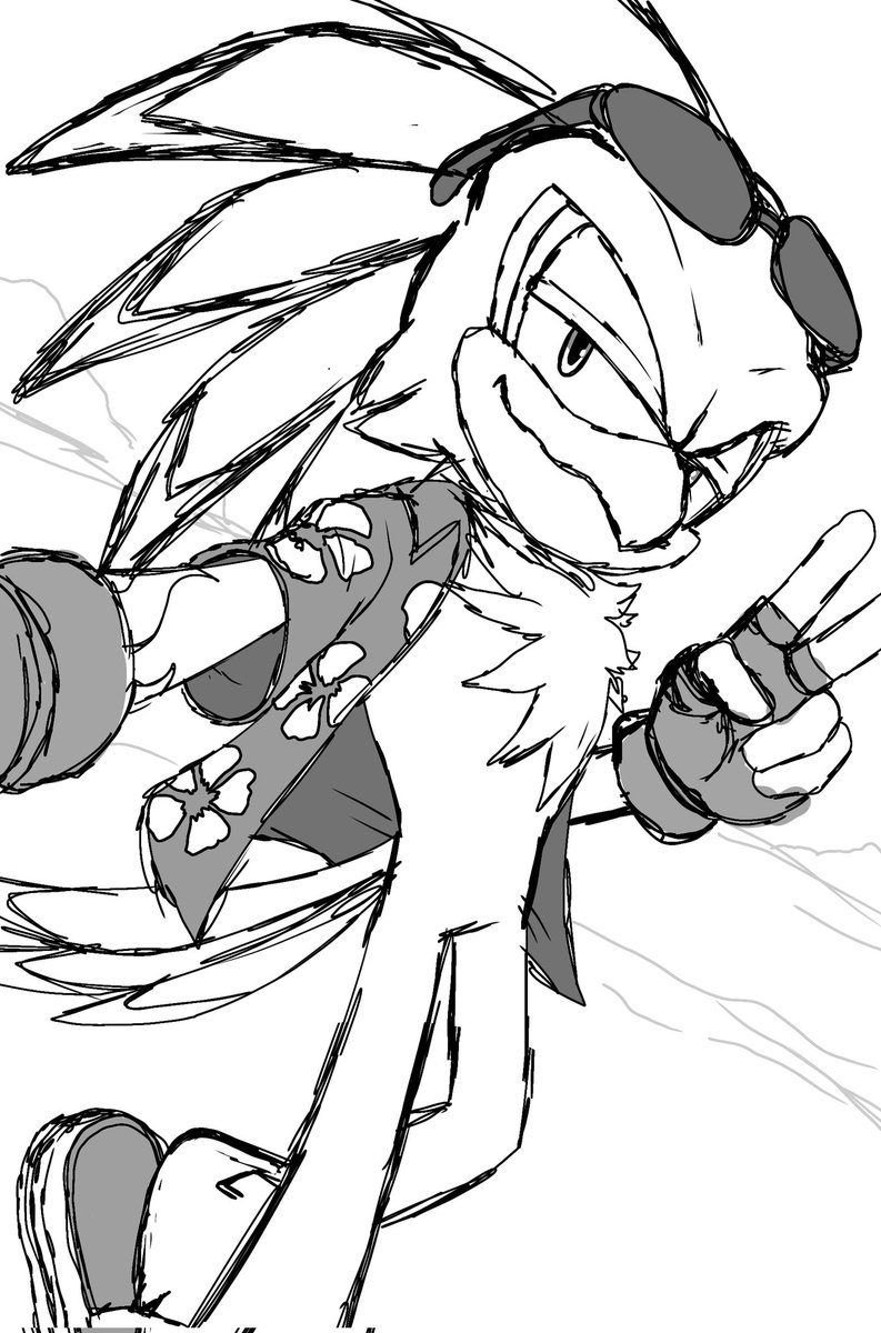 ZimakuM's tweet photo. @sonic_hedgehog Ain't got no collection, but I do got a collection of drawing this big bully of a bird https://t.co/RaIR0a2Xmm