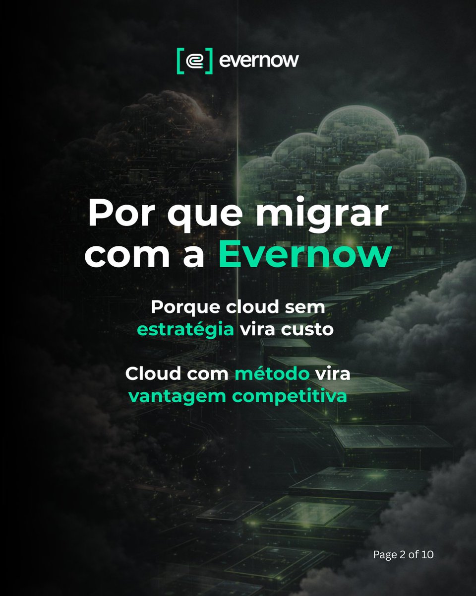 EverNowBR's tweet photo. Migrar para a AWS com segurança e previsibilidade financeira. Nossa abordagem une arquitetura certificada, compliance e um ciclo de faturamento que dá até 50 dias de fôlego para seu caixa. Cloud com estratégia é vantagem competitiva. 

#AWS #Cloud #FinOps #Cibersegurança https://t.co/bDdhO1Aai8