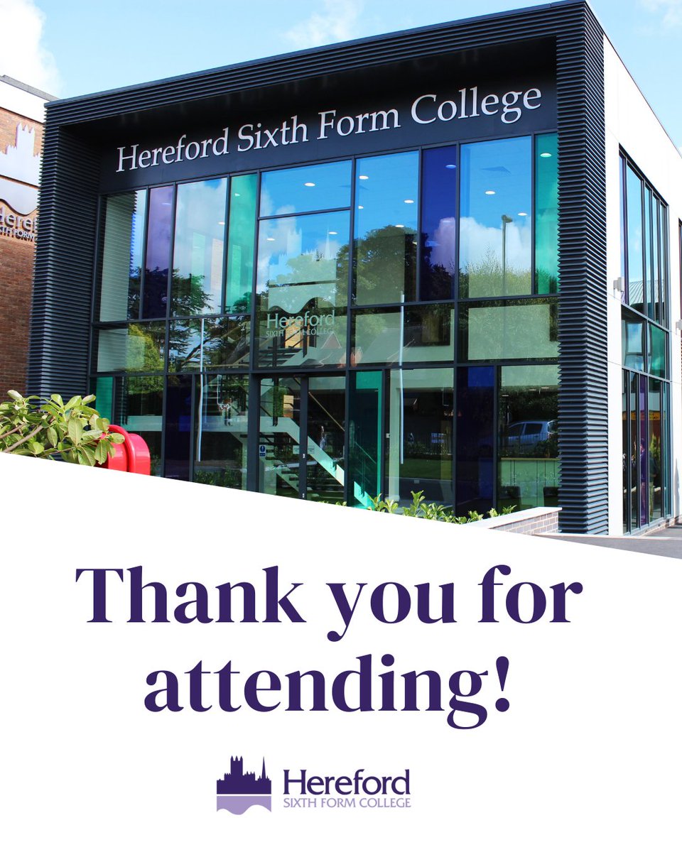 Hereford Sixth Form College tweet media