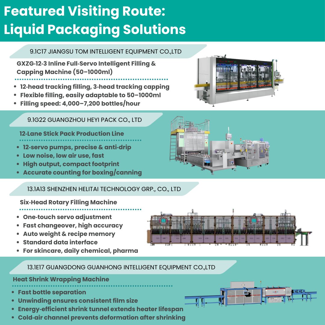 🚀 PFP EXPO 2026: Visit Like a Pro!
Conquer 15 halls with our 5 expert routes: 🍱 Food 🌿 Sustainable 🎨 Creative 📦 E-commerce 🧴 Daily Chemical
Also don’t miss our specialized machinery showcase at Sino-Pack &amp; PACKINNO 2026!
Pre-reg: adlnk.cn/eQK9RGD