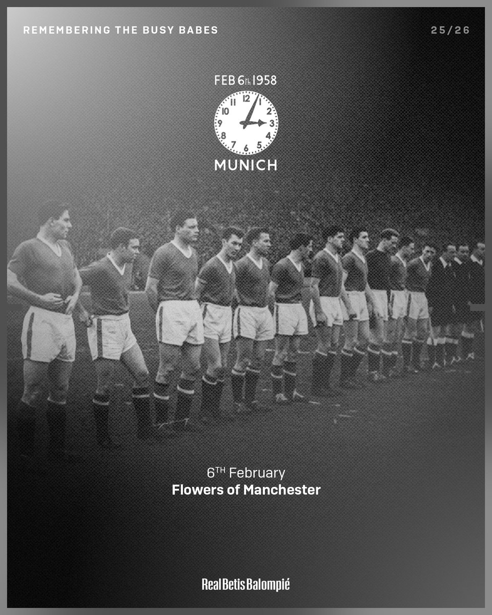 Our thoughts are with <a href="/ManUnited/">Manchester United</a>, as we pause for remembrance on the anniversary of the Munich air disaster. The Busby Babes will live on forever.

#FlowersOfManchester 🌹
