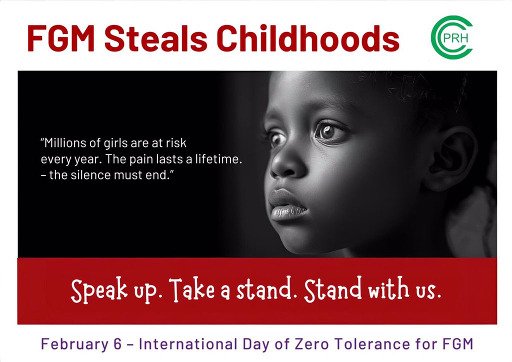 Today, we stand for ZERO TOLERANCE to Female Genital Mutilation. FGM violates the rights, health, and dignity of girls. <a href="/cprh5/">CCPRH</a> <a href="/UNFPANigeria/">UNFPA Nigeria</a> #Invest2EndFGM #EndFGMNigeria #EndFGMOyo