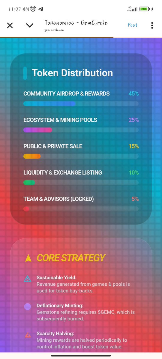 bashbjega's tweet image. The official GemCircle Tokenomics documentation is now live on our website
gem-circle.com/tokenomics