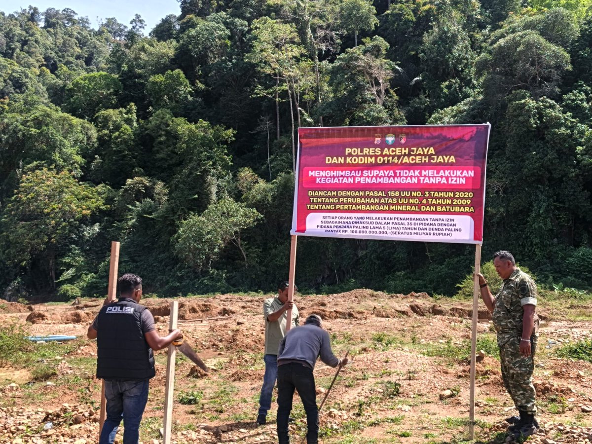 Kegiatan lapangan dipimpin Kasat Reskrim Polres Aceh Jaya, Iptu Julian Zairi, bersama Dan Unit Intel Kodim 0114/Aceh Jaya, Lettu Inf Effendi Usman.

infoaceh.net/2026/02/06/pim…