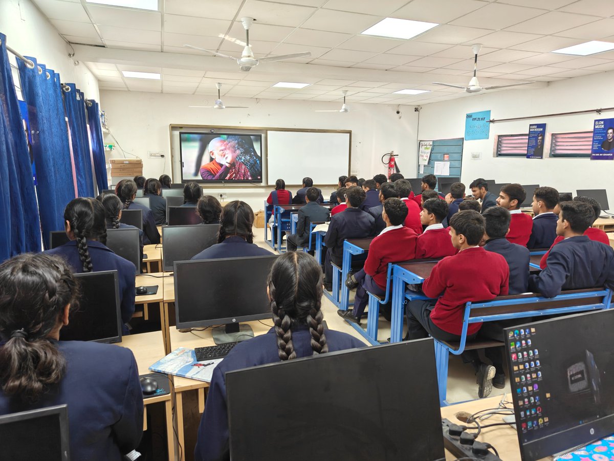 JnvRakh's tweet photo. PM Shri Jawahar Navodaya Vidyalaya (JNV) Udhampur is likely watching the live broadcast of Pariksha Pe Charcha (PPC) 2026
#LearnGrow.Inspire
- A simple, yet powerful mantra that encapsulates the school's mission.
@EduMinOfIndia @NVS_HQ https://t.co/h9cyiwtaIW