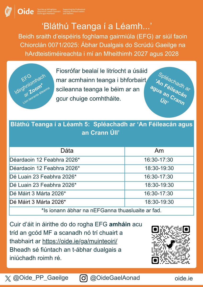 Oide Iar-bhunscoileanna tweet media