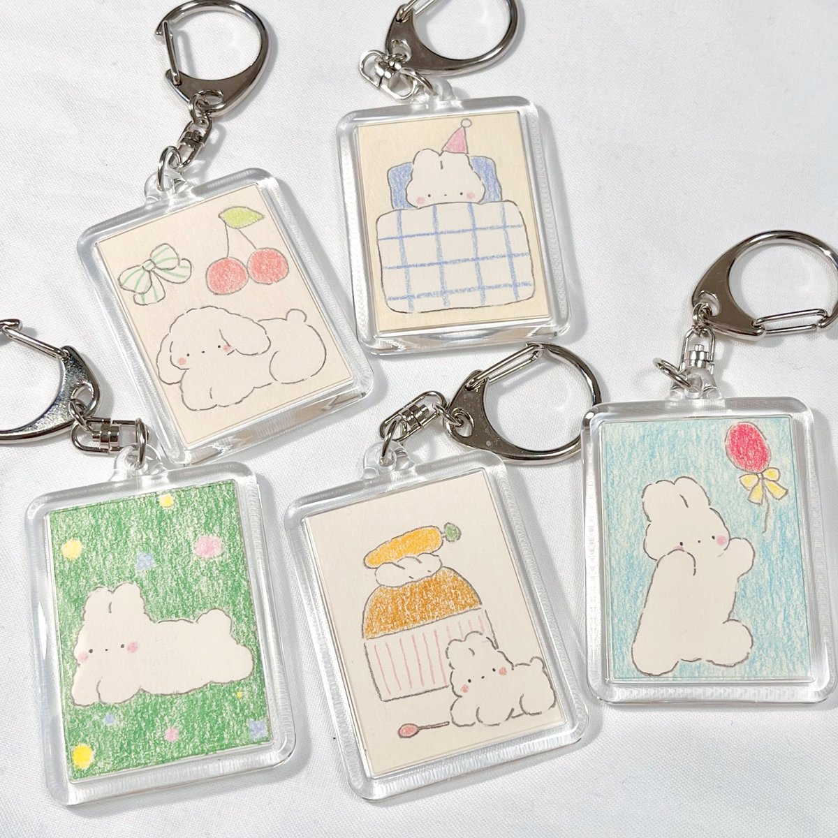うさちゃんの原画キーホルダー
