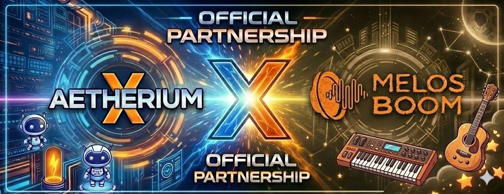 AetheriumX is partnering with MelosBoom <a href="/MelosBoom/">MelosBoom</a>  an innovative platform combining AI, DePIN, and blockchain to build a decentralized audio experience and marketplace.
Together, we explore data-driven networks can support creators, game studios, and users in building more