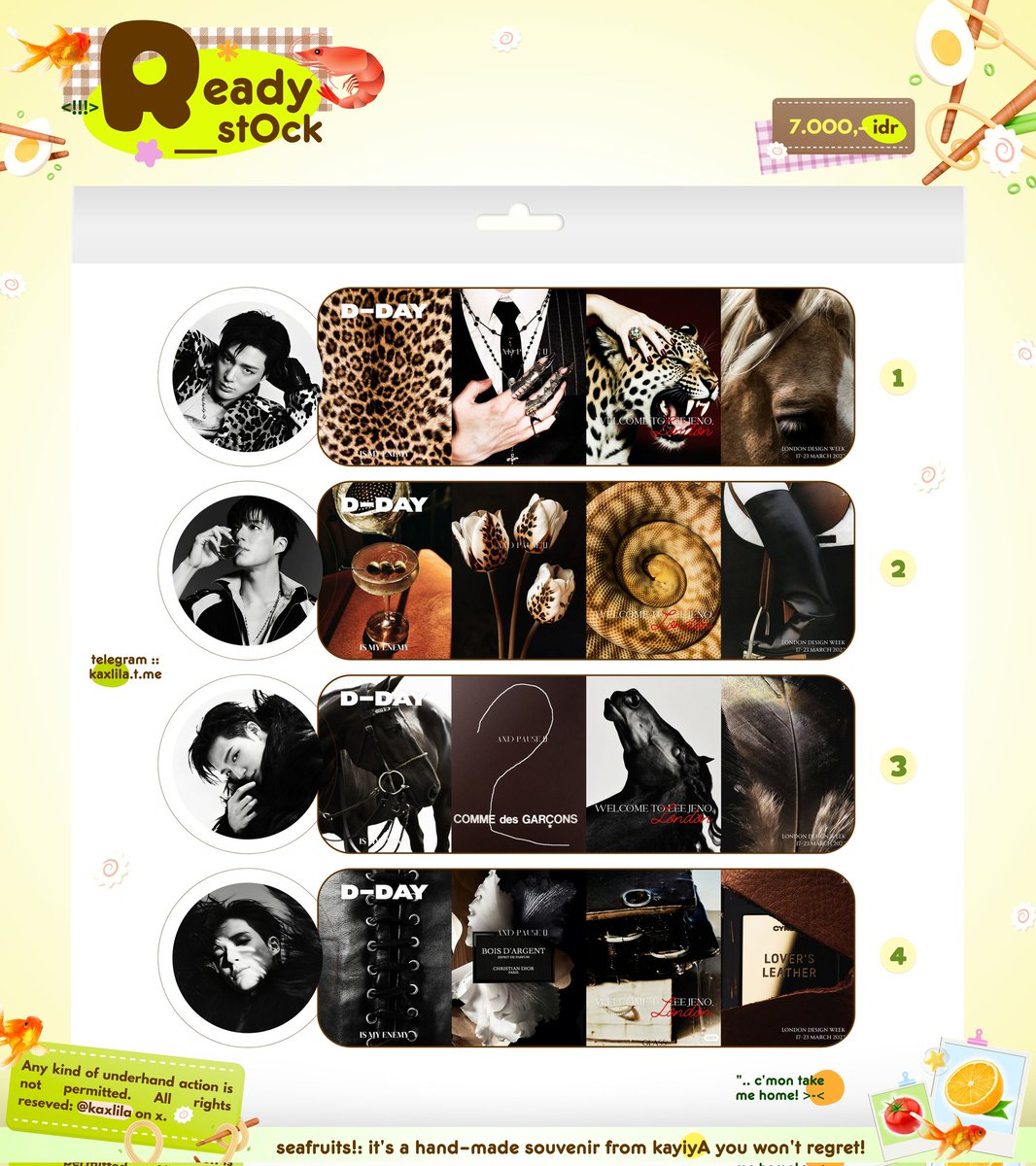 kaxlila's tweet image. help repost, men-temen? timakaci :3

yiyA punya layout ready stock jeno, harganya 7k per layout yaa. bisa take melalui dm atau telegram kaxlila.t.me! jangan lupa mention setelah dm :3c #zonauang