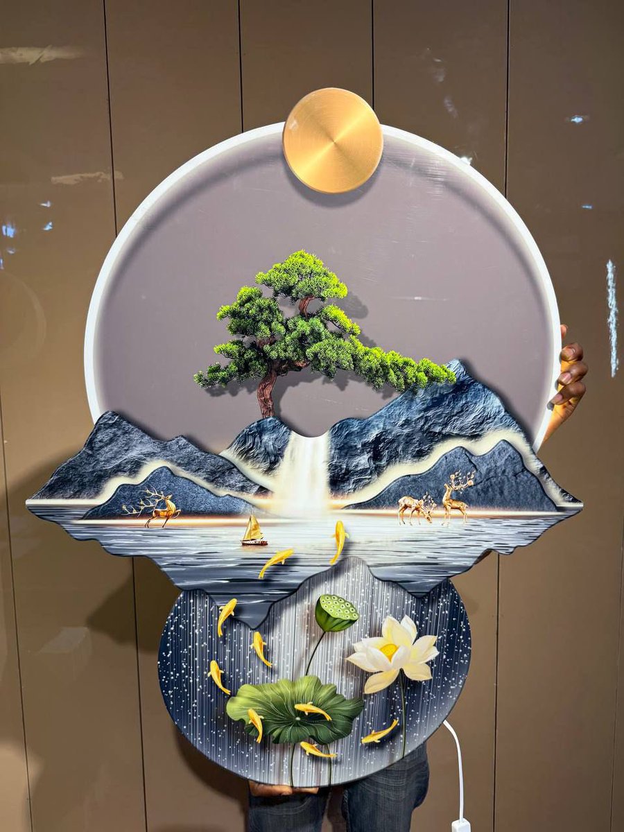 LUXURY Wall  Art  with led light
Elevate your space with timeless Art
Comes with remote
Price: 130,000 naira