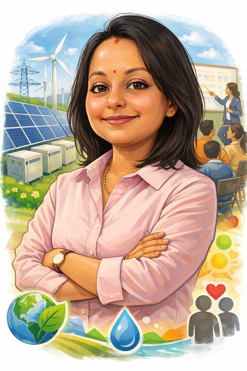 Meet Devaksha Maharaj, Professional Electrical Engineer, Founder, Educator &amp; Systems Thinker and the visionary behind Unnati Training Academy. Engineering systems that empower people. Skill. Empower. Succeed. #MeetTheTeam #CaricatureArt #WomenInEnergy
#HumanCentredLeadership