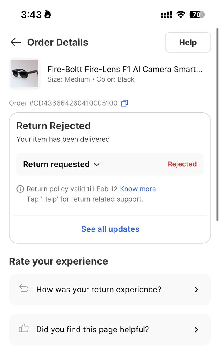 imlalit_22's tweet photo. After placing these many complaints now you reject the return request what is this is the customer service you provide @Flipkart @flipkartsupport @fireboltt__ #fraud #scam https://t.co/3XSngbjUAx