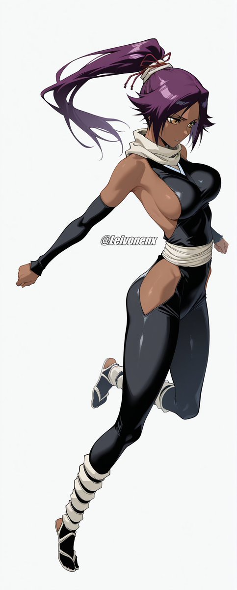 DailyYoruichi's tweet photo. Art from: @Leivonens https://t.co/6ZdGGoL34V