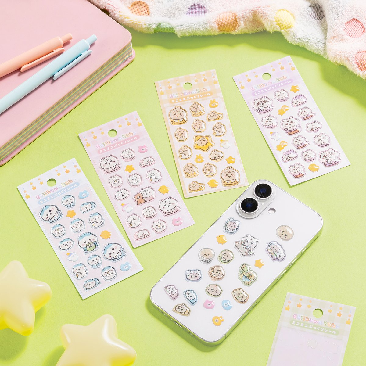 ＼新商品／

『Chiikawa Baby ミニミニぷっくりシール』

📝2月20日発売
・ちいかわマーケット（オンラインストア）
（chiikawamarket.jp）
・ちいかわらんど
（原宿店、大阪梅田店、福岡パルコ店、京都四条河原町店、TOKYO