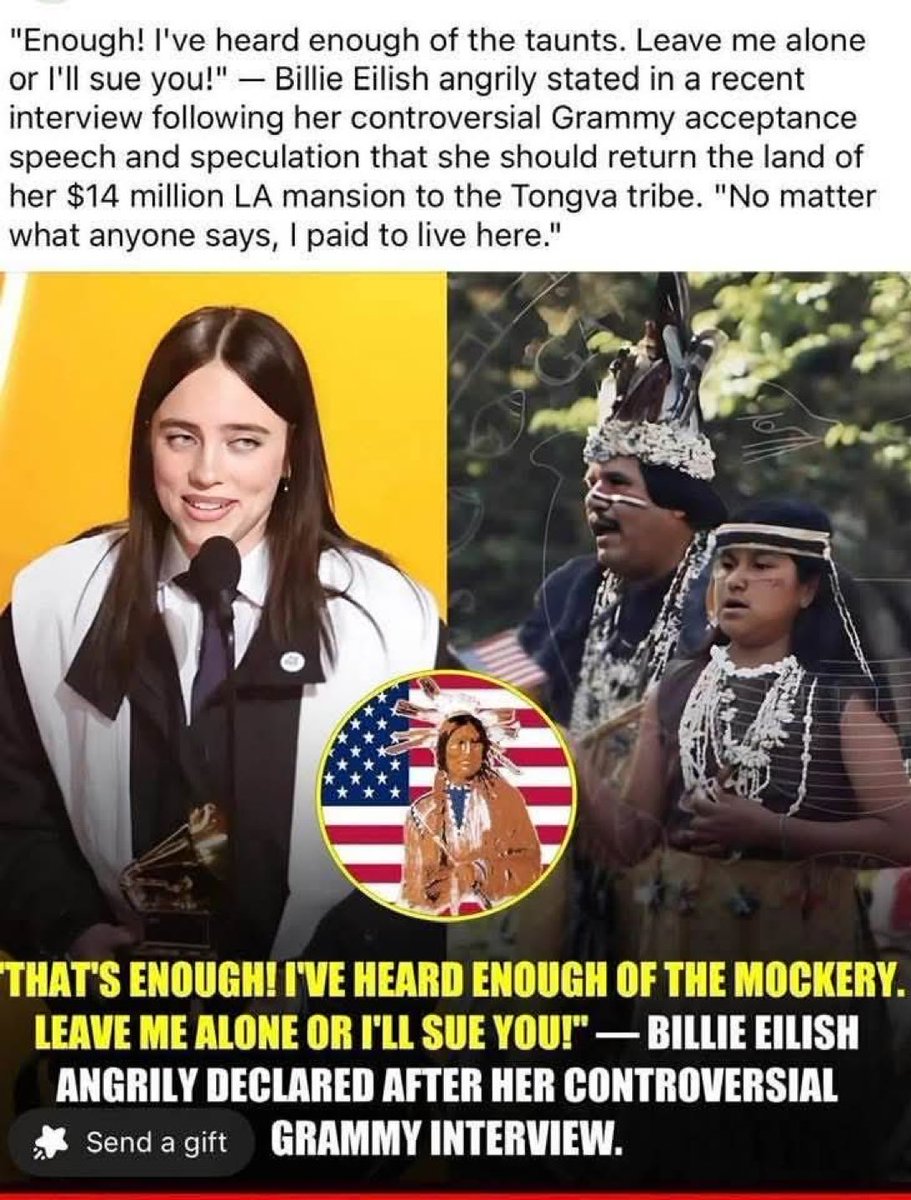 catturd2's tweet image. How can she sue you while she’s living on stolen land?