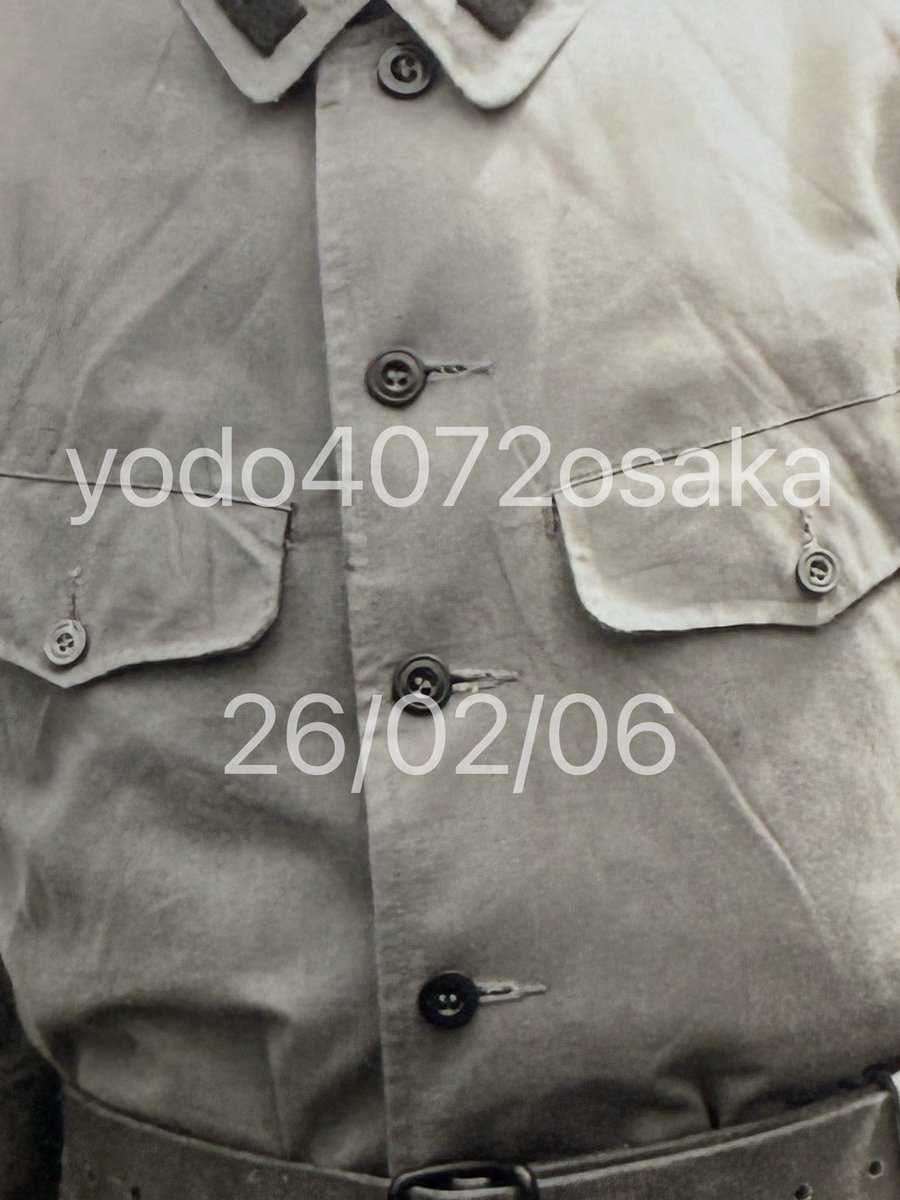 パッと見は夏服だけど、
よーく見ると、あれなんですね。
昭和13年の北さん。
たぶん。