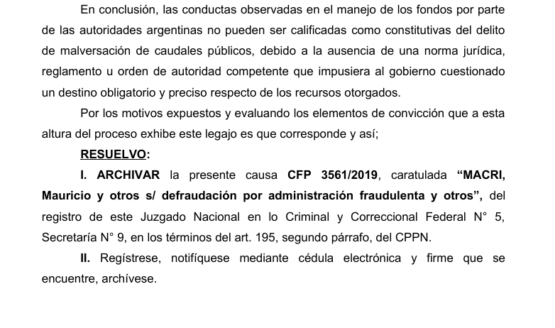 El lunes la jueza Capuchetti archivó la causa FMI

El jueves Milei retira al Estado como querellante de la causa FMI 

Uno de los imputados es el ministro de Economía Luis Caputo.

Y es el caso más importante que hay hoy en la Justicia. El fiscal Picardi ya apeló. 

Lo contamos