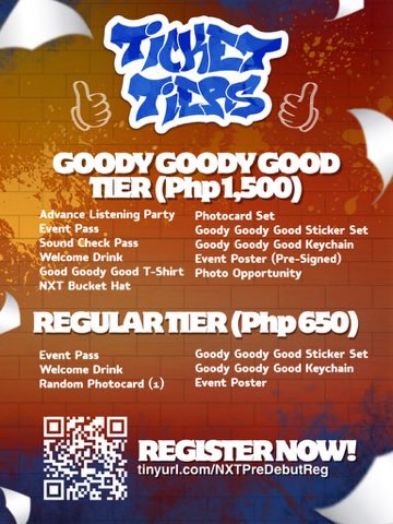 NXT PRE-DEBUT SHOWCASE

Are you ready for a Goody Goody Good show? Ipapakita na namin kung sino kami 🌟 

🗓️ March 1, 2026
📍 Viva Cafe
🔗 tinyurl.com/NXTPreDebutReg

See you there! 💫

NXT PRE DEBUT SHOWCASE 
#NXT #NXTPreDebut #GoodyGoodyGood