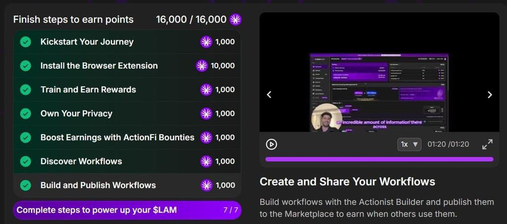 $LAM Airdrop by <a href="/ActionModelAI/">Action Model</a> 

✨ 350M $LAM tokens are being distributed to users who help train an AI simply by browsing normally.

✅Register :
join.actionmodel.com/XEUS
✅Continue With Google 
✅Download Extension : chromewebstore.google.com/detail/action-…
✅Create Username 
✅Watch Video Earn