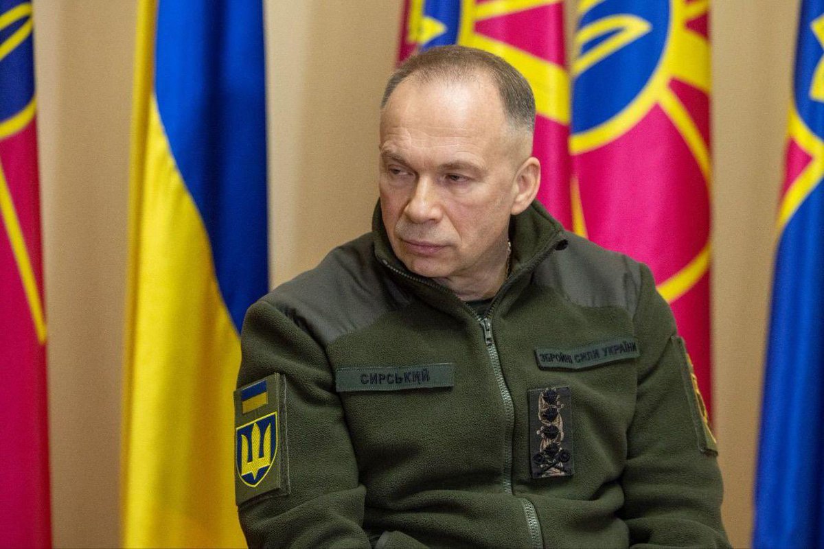 Maks_NAFO_FELLA's tweet image. 🇺🇦 The main statements of Syrskyi:

▪️The active front line is 1,200 km, the engagement zone is 15–20 km deep.
▪️The number of the enemy is 712 thousand people, but the level of losses exceeds the replenishment capabilities.
▪️Kupyansk - Russian sabotage groups of up to 40-50…