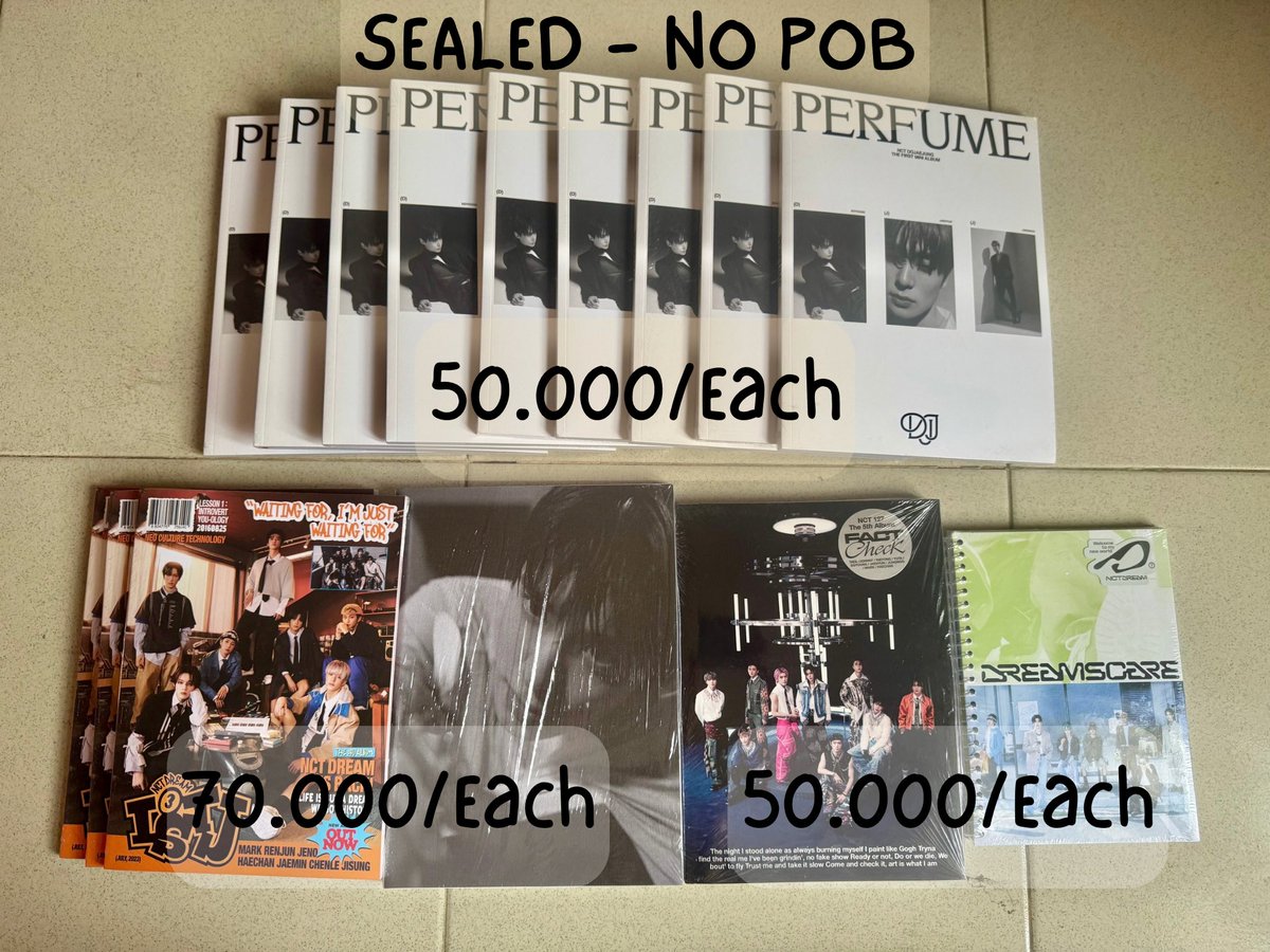 schzz_li98's tweet photo. WTS in RUSH - Help RT 🙏🏻

ALBUM SEALED

❌ POB
- DJJ Perfume Photobook ver
- NCT Dream ISTJ Introvert
- Jaehyun J Pb
- 127 Fact Check Chandelier
- Dream Dreamscape
- WISH Pb
- Ten On Ten
- RV Irene Seulgi Bag
- Chanyeol Special ver
- SMTOWN Family ver

✅ POB
- EXO Kai Wait on Me PB
- Red Velvet Cosmic PB 
- EXO Exists PV
- 127 Be There for Me
- H2H The Case
- Wish Pb
- WayV Give me that 

⚠️ Minim order 25.000
❌ Excl Packing 5-10k
✅ Bulk Order will Prioritize & Allow to Negotiate 
✅ Split Pay + CO Shopee Pengiriman
🏡 Dom Surabaya
