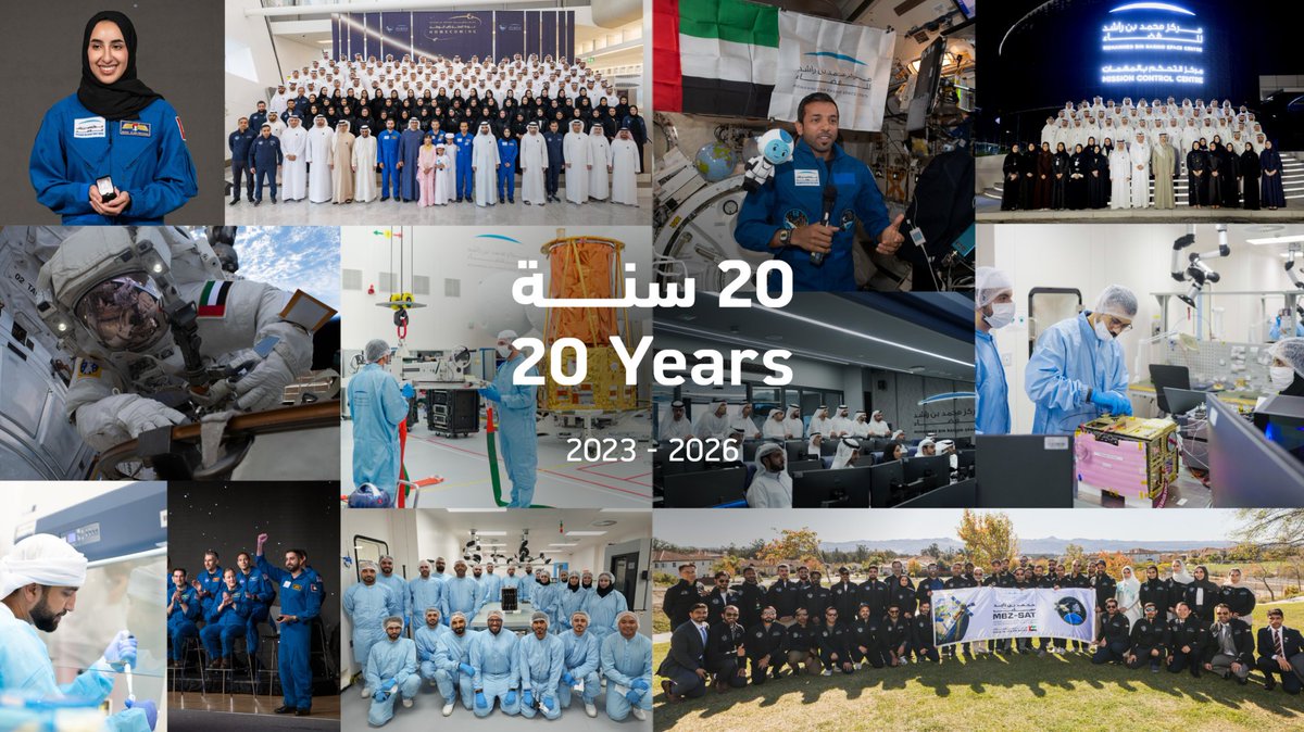Salem_HAlMarri's tweet photo. نحتفل اليوم بـ 20 عامًا على تأسيس مركز محمد بن راشد للفضاء..

بدأنا العمل في المركز كمجموعة صغيرة من المهندسين، واليوم صار الفريق يضم 250 إماراتيًا وإماراتية أفتخر بأني واحد منهم.. 

في 20 سنة، أنجز هذا المركز أول قمر اصطناعي طوره بالكامل أبناء الدولة.. وأطلق أول مهمة عربية إلى محطة الفضاء الدولية، وأطول مهمة لرائد فضاء عربي، وأول مهمة عربية للسير في الفضاء.. 

بسواعد أبنائه أصبحت الإمارات خامس دولة تصل إلى المريخ، وأطلقت القمر الاصطناعي الأكثر تطورًا في المنطقة.. 
واليوم يواصل الاستعدادات للانطلاق في أول مهمة عربية ستهبط على الجانب البعيد من سطح القمر إن شاء الله..

أنجزنا الكثير من المشاريع خلال كل هذه السنوات، لكن نجاحنا الأكبر يبقى بناء كوادر إماراتية شابة ومتميزة.

مركز محمد بن راشد للفضاء هو ثقة قيادة الإمارات بشبابها.. وطموحات شباب تعانق النجوم.
