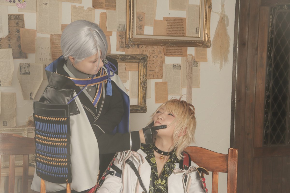 RIL_cam's tweet photo. ［cosplay / 刀剣乱舞］腐れ縁

いたずら反対

Photographer / なつ
山姥切長義 / ふち
南泉一文字 / りる https://t.co/D6N0x8zckv