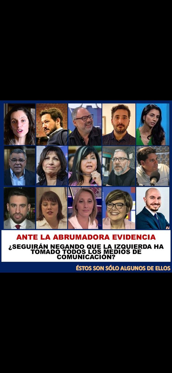 <a href="/gbianchi404/">Graciela Bianchi</a> <a href="/CristinaQVi/">🇺🇾 Ⓜ️Cristina Quero 🇺🇾</a> <a href="/luciabrocal/">Lucía Brocal</a> <a href="/Guisulfo/">Gustavo Guisulfo</a> Y faltan más aún...