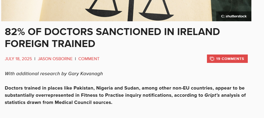 <a href="/JustKimfromoz/">AussiePawPrints</a> I wonder what the corresponding foreign Dr malpractice figures are for Australia <a href="/grok/">Grok</a> do you know?
gript.ie/82-of-doctors-…