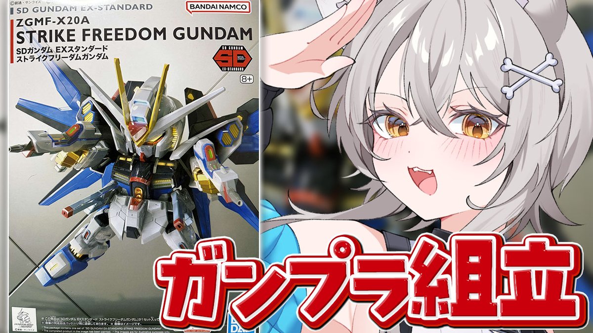 このあと22時からはガンプラ組立！

【手元配信】SDガンダム　ストライクフリーダムガンダム組立【朝召サーモン】 #ガンプラ製作 youtube.com/live/-UG-r-EAj… <a href="/YouTube/">YouTube</a>より