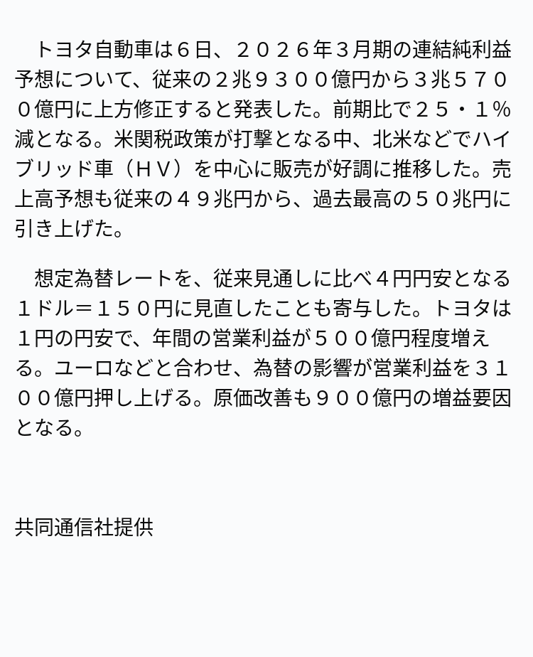 速報】トヨタ、純利益を上方修正 ※記事は投稿時点の内容です。 #OANDA