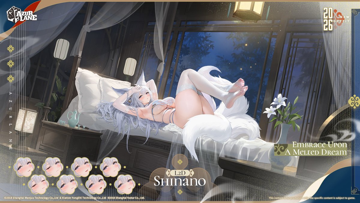 AzurLane_EN's tweet photo. ❀Embrace Upon A Melted Dream❀

Mmgh... We agreed to share this mysterious liquor together, yet this one seems to have partaken excessively... Though, a few drops still linger upon this one's lips, should you crave a taste...

IJN Shinano is changing into her new L2D attire. She will grace your dock in the near future, Commander.

#AzurLane #Yostar