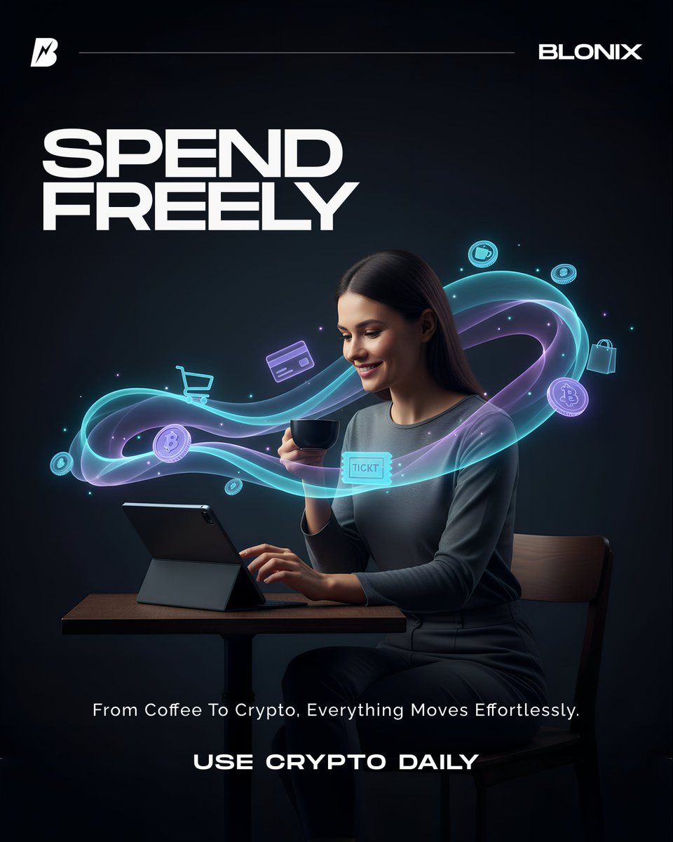 Turn everyday moments into seamless crypto payments 🛍️

With Blonix, spend your digital assets smoothly across daily needs simple, fast, and built for real life. ✅

#Blonix #CryptoPayments #Web3Life #Blockchain #DigitalFinance