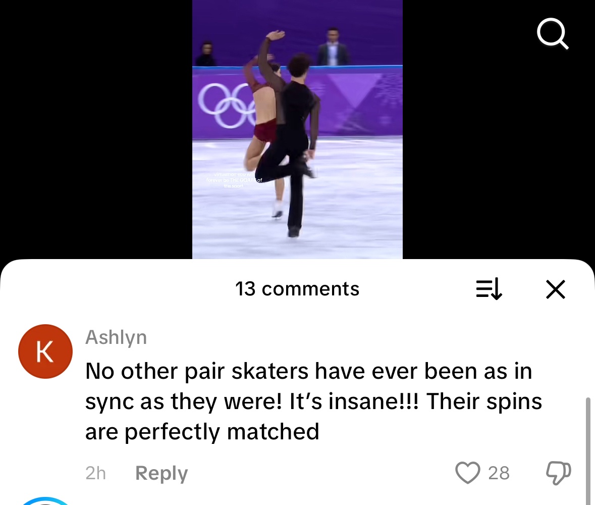 Iconic pair skating team Tessa Virtue and Scott Moir 🤩