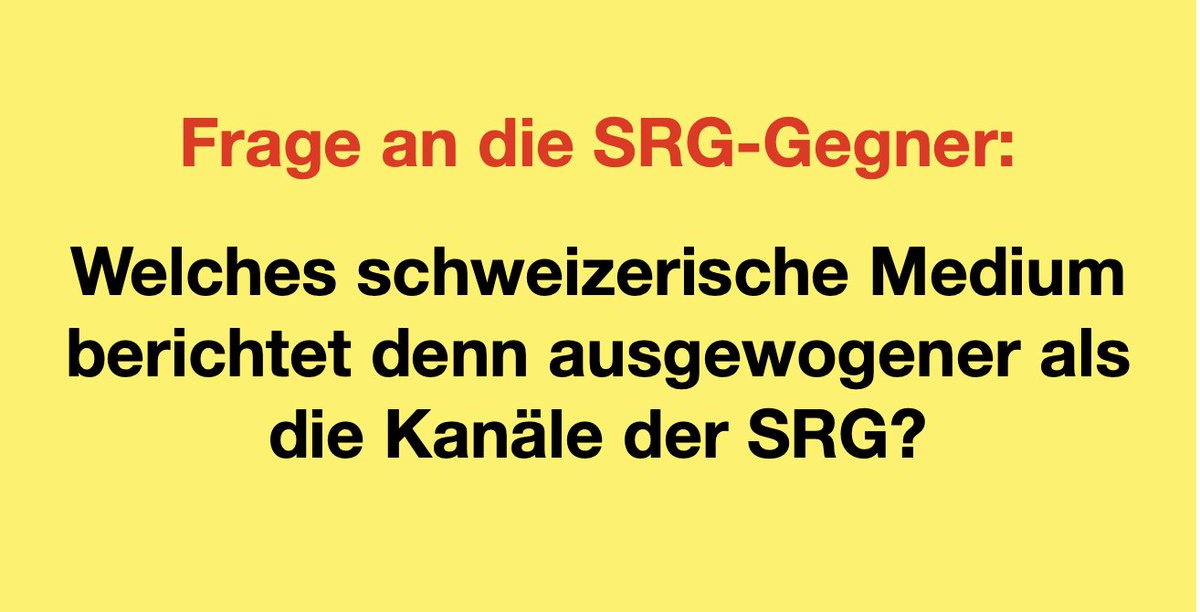 Bin gespannt auf die Antworten.
Bis dahin empfehle ich auf jeden Fall ein #NEIN zur zerstörerischen #Halbierungsinitiative.