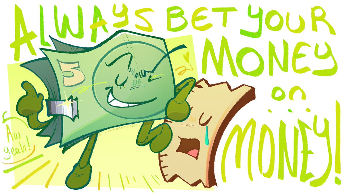 cinnamonnscr0ll's tweet photo. NEVER STOP BELIEVING IN MONEY #BFDIE #bfdi https://t.co/Lm2TOMW9KD