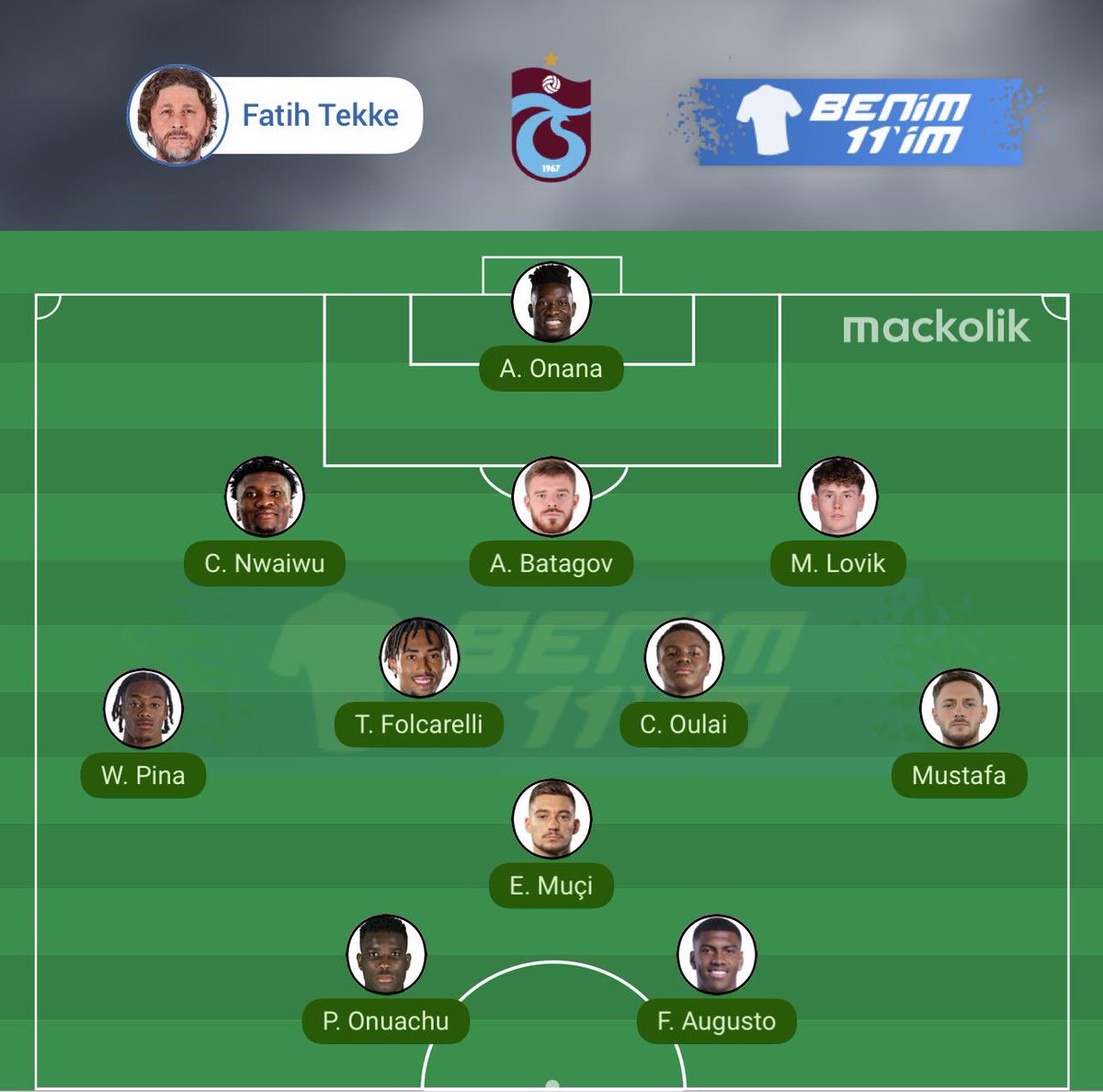 Belli ki becerip kimseyi alamayacaksınız. Sezonun ikinci devresini bu şekilde oynayalım. Gidin her şartta anlaştık dediğiniz Karlsbakk’ı getirin. Hoca da biraz maharet göstersin Okay, Salih, Taha Emre gibi oyunculardan stoper için alternatif çıkarsın. Zubkov yeri gelir Muçi ile