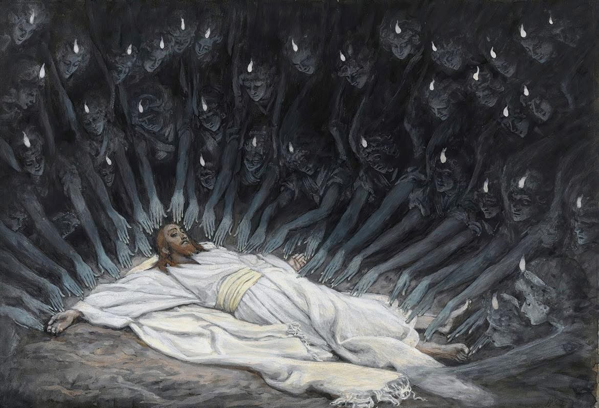 oscillate23's tweet photo. Jesus Ministered to by Angels ~ James Tissot, c.1894. https://t.co/6B8oTrTENd