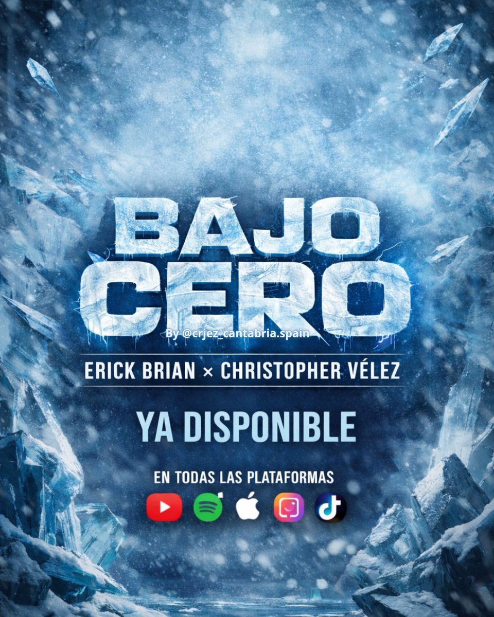 AlejandraCoo13's tweet photo. BAJO CERO OUT NOW
@ErickBrianColon x @christophervele

Youtube: https://t.co/Dlo4IY2XRn

Spotify: 
https://t.co/QVQiYxKmHt https://t.co/jT6GQvIcYY